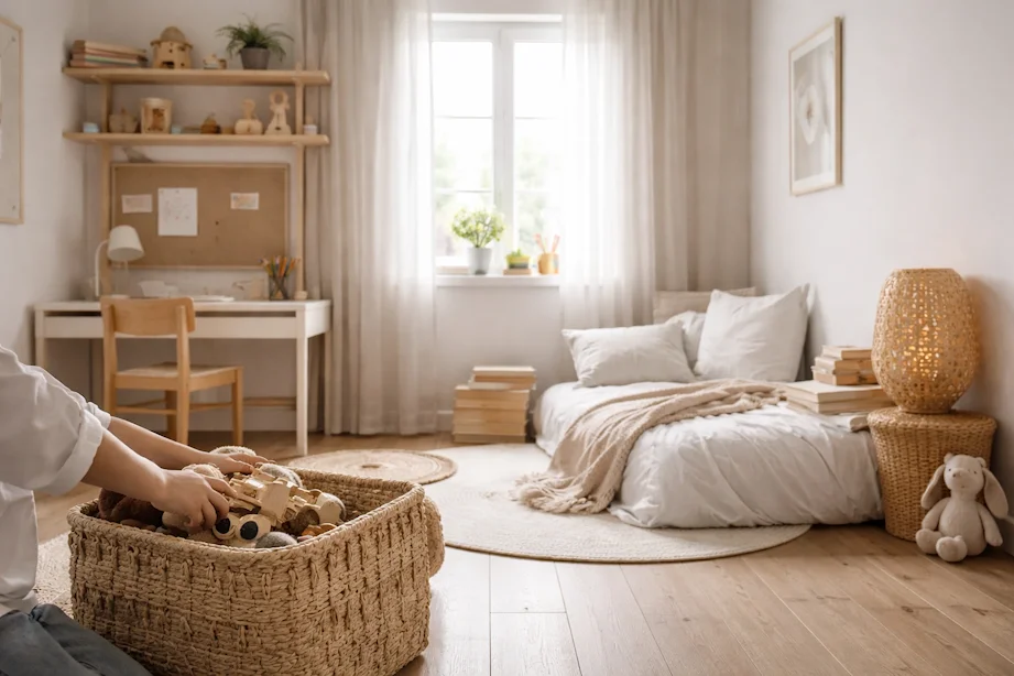 Minimalizm w pokoju dziecka: jak wspiera rozwój mózgu i pomaga zmniejszyć przebodźcowanie