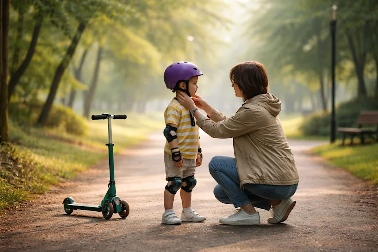 Jak przygotować dziecko do nauki jazdy na hulajnodze lub deskorolce – bezpieczne pierwsze kroki