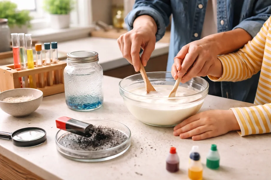Kuchnia jak laboratorium: proste eksperymenty chemiczne, które rozwijają mózg dziecka i wzmacniają relacje