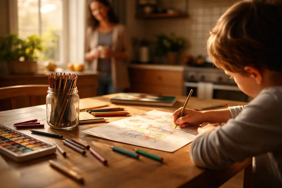 Więcej niż obrazek na lodówkę: jak sztuka wspiera emocje i rozwój dziecka