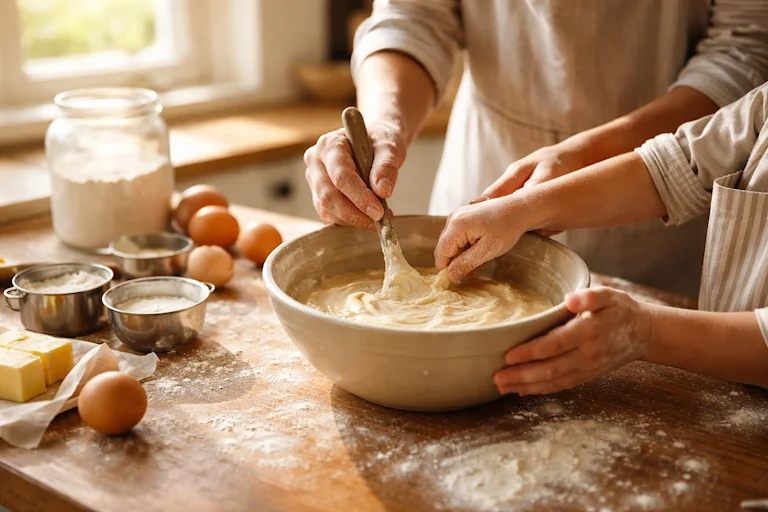 Małe ręce w mące – jak gotować z dzieckiem bez presji perfekcji