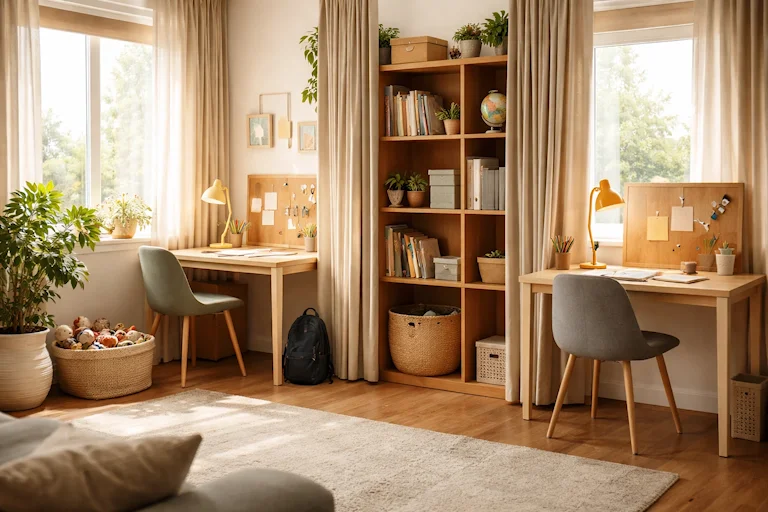 Domowy open space: jak zorganizować miejsce do nauki dla rodzeństwa w małym mieszkaniu