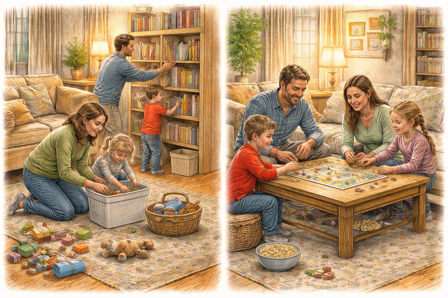 Życie rodzinne: wychowanie, zabawa i domowe rytuały