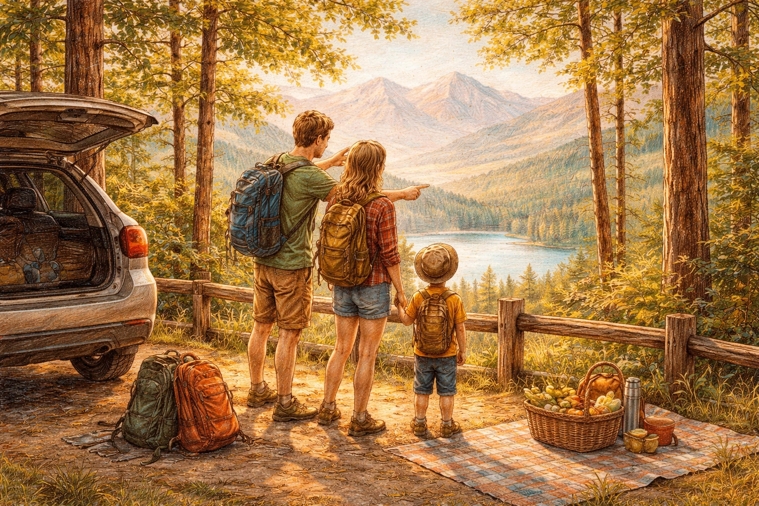 Podróże z dziećmi: auta, natura i rodzinny reset