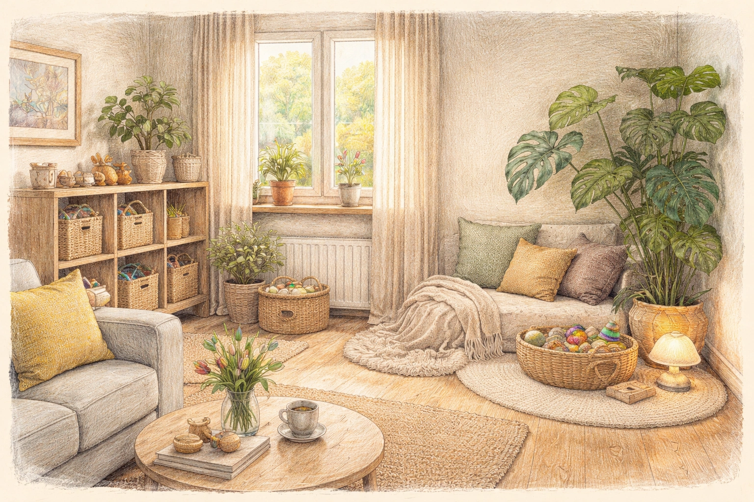 Dom i organizacja: porządek, spokój i mniej bodźców