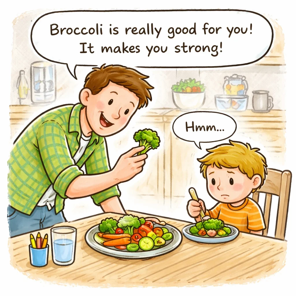 Dlaczego tata każe mi jeść warzywa?